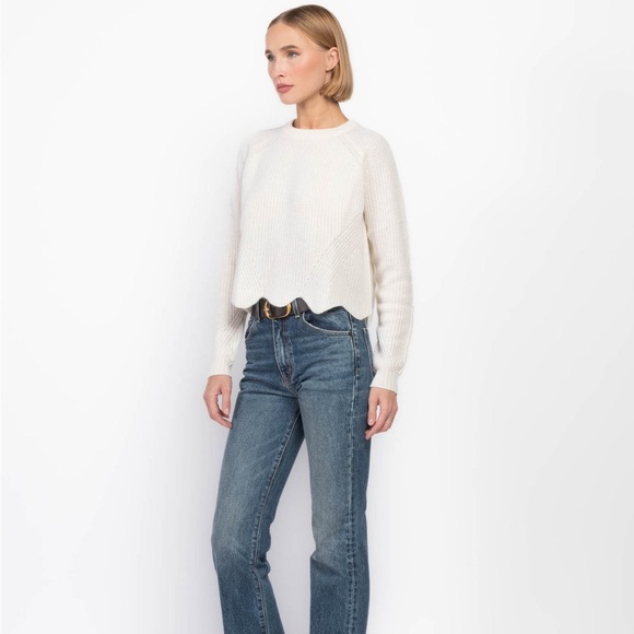 Autumn Cashmere Ivory Knit Sweater - Picture 2 of 7